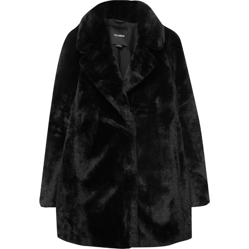 Pull&Bear Зимно палто черно