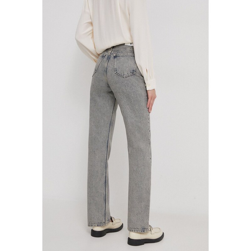 Дънки Calvin Klein Jeans с висока талия J20J222455