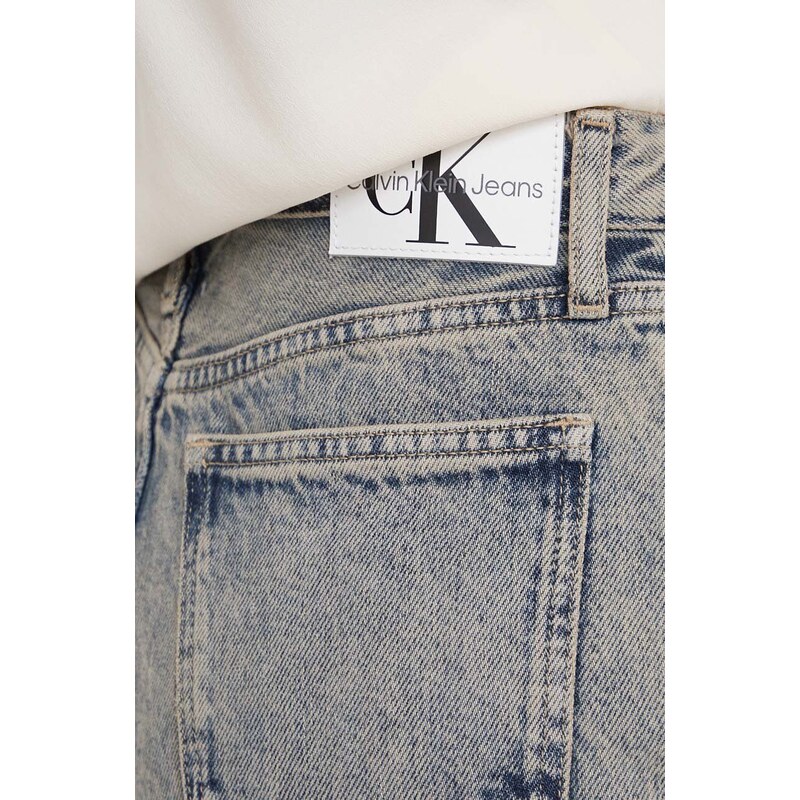 Дънки Calvin Klein Jeans с висока талия J20J222455