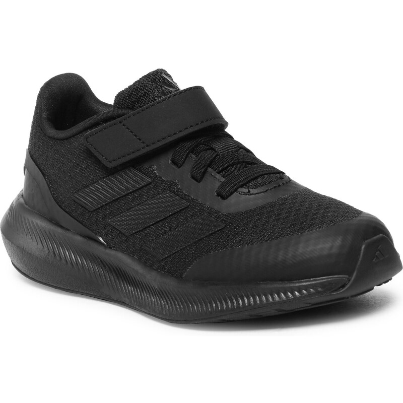 Обувки adidas Runfalcon Elastic Running Sport 3.0 Lace Strap HP5869 Shoes Top Черен