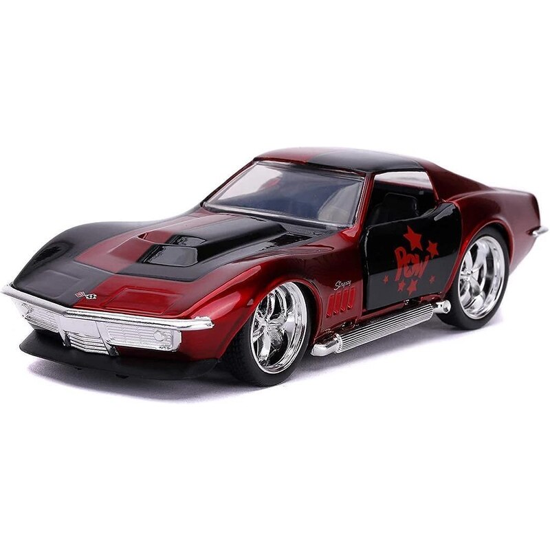 Jada Toys Кола за игра DC Harley Quinn 1969 Corvette Stingray 1:32