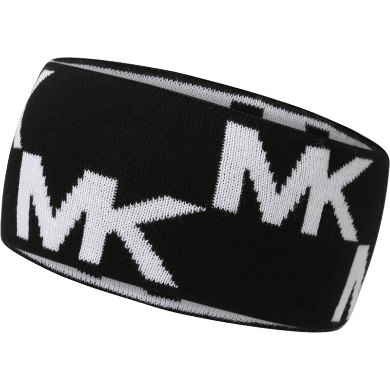 MICHAEL Michael Kors Лента за чело черно / бяло - GLAMI.bg
