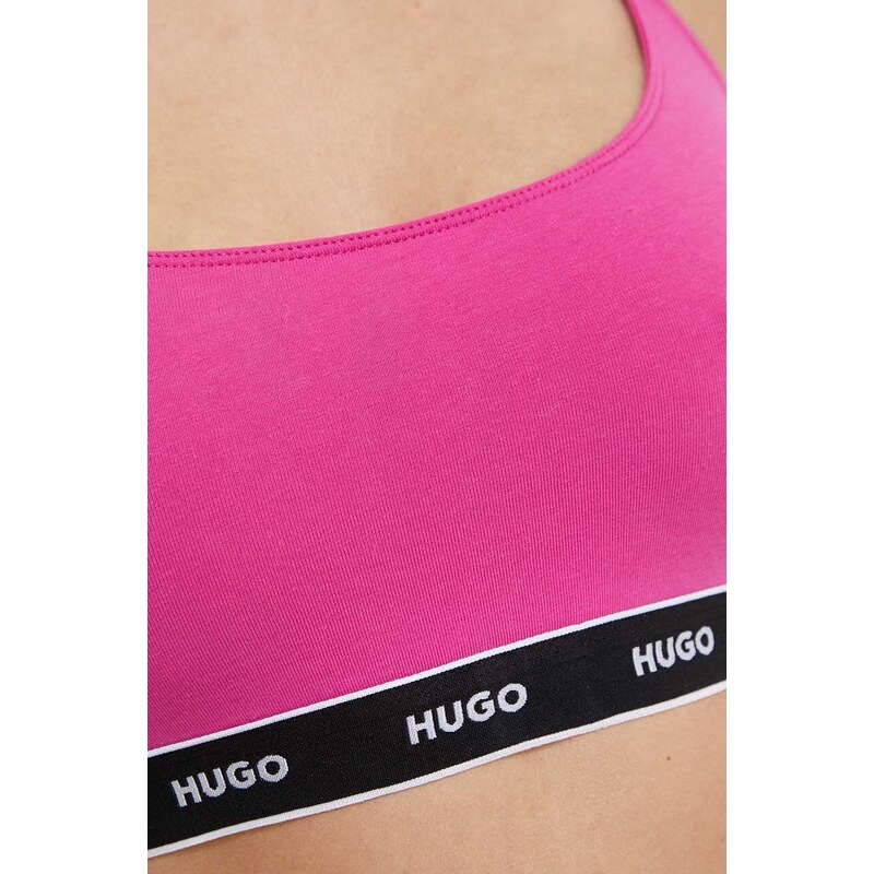 Сутиен HUGO (2 броя) в розово с десен 50480158