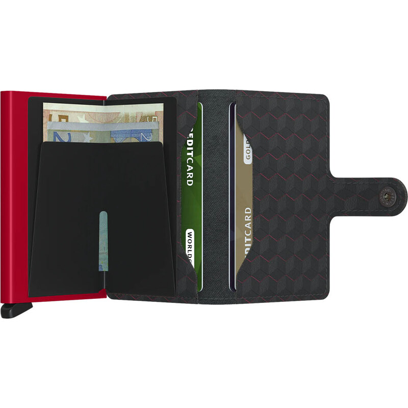 Wallet Secrid Miniwallet Optical Black-Red