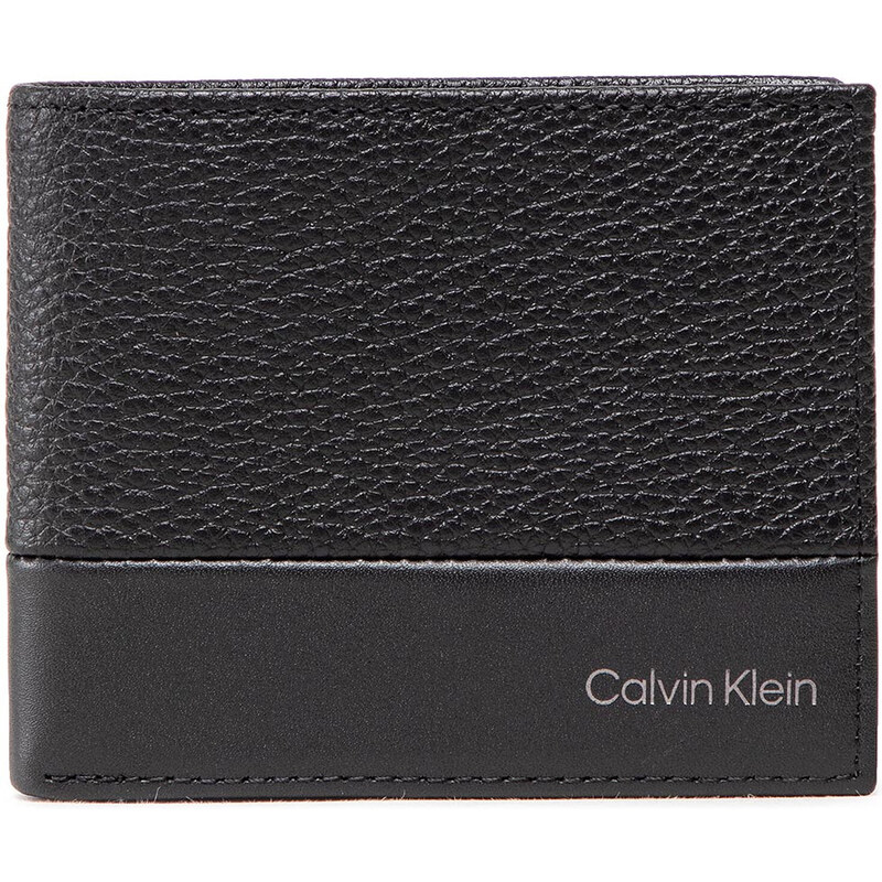 Малък мъжки портфейл Calvin Klein Subtle Mix Bifold 6Cc W/Bill K50K509182 Ck Black BAX