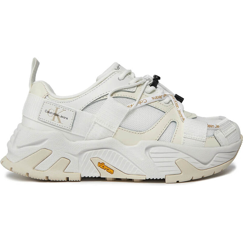 CALVIN KLEIN Sneakers Chunky Runner Vibram Mix Ml Fa YW0YW01311 02Y bright white creamy white GLAMI.bg