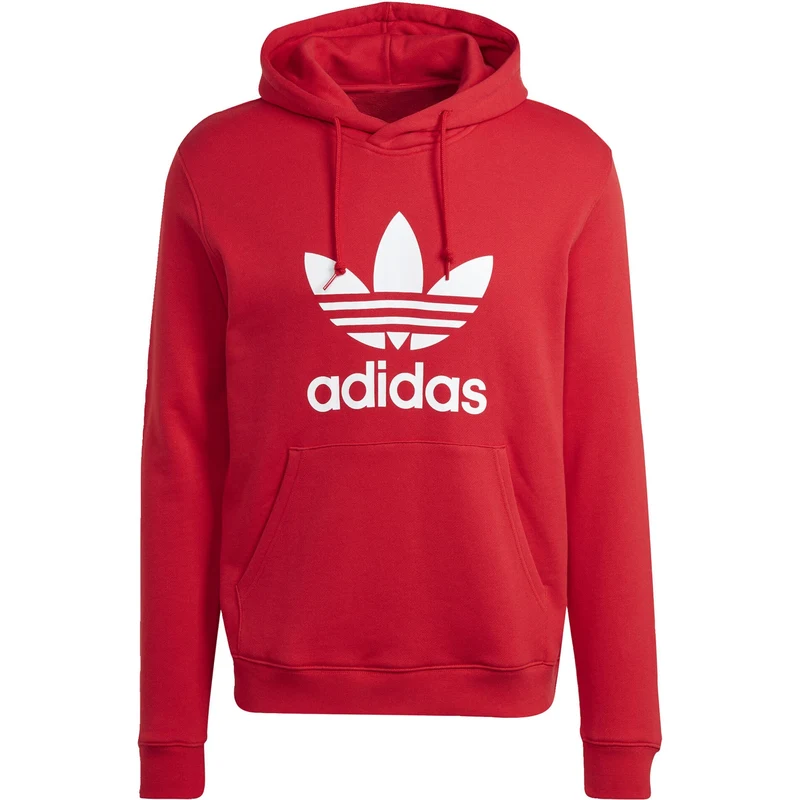 Adidas Originals Суичър Adicolor Classics Trefoil червено бяло 
