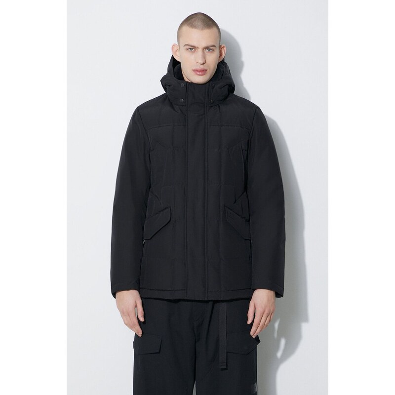 Пухено яке Woolrich Blizzard Field Jacket в черно зимен модел CFWOOU0621MRUT0001