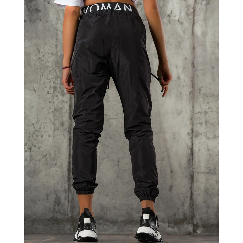 ExclusiveJeans Панталон тип джогър Gold Standard, Черен Цвят