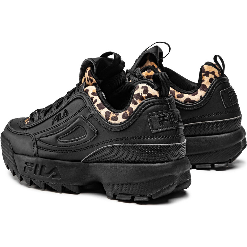 Fila disruptor cheap black leopard