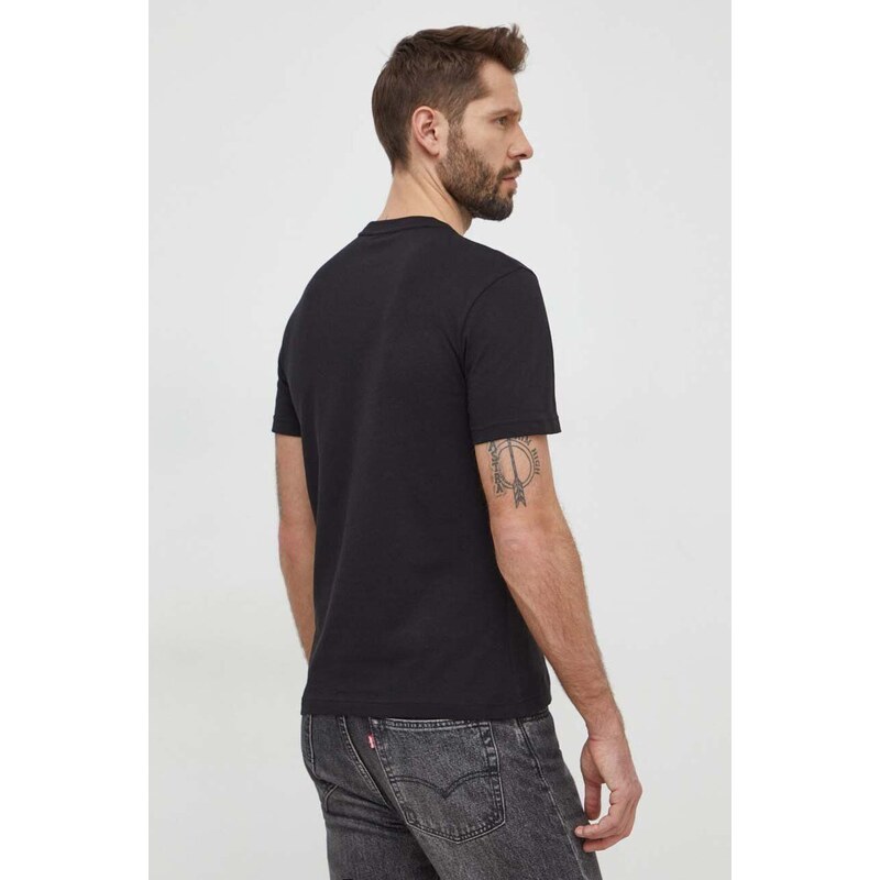 Памучна тениска Calvin Klein в черно с принт K10K112497