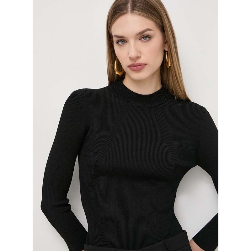 Пуловер Marella дамски в черно от лека материя 2413361044200