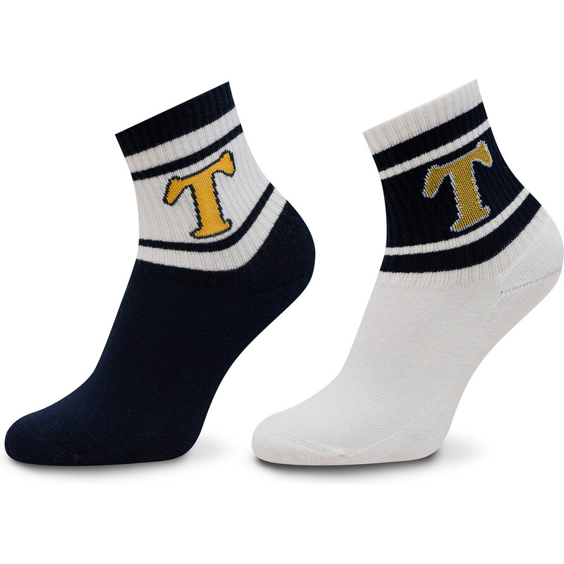 Комплект 2 чифта дълги чорапи дамски Tommy Jeans 701228093 Navy