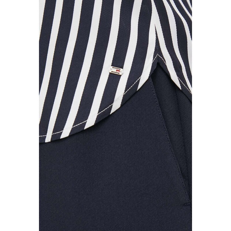 Блуза Tommy Hilfiger в тъмносиньо с десен WW0WW41845