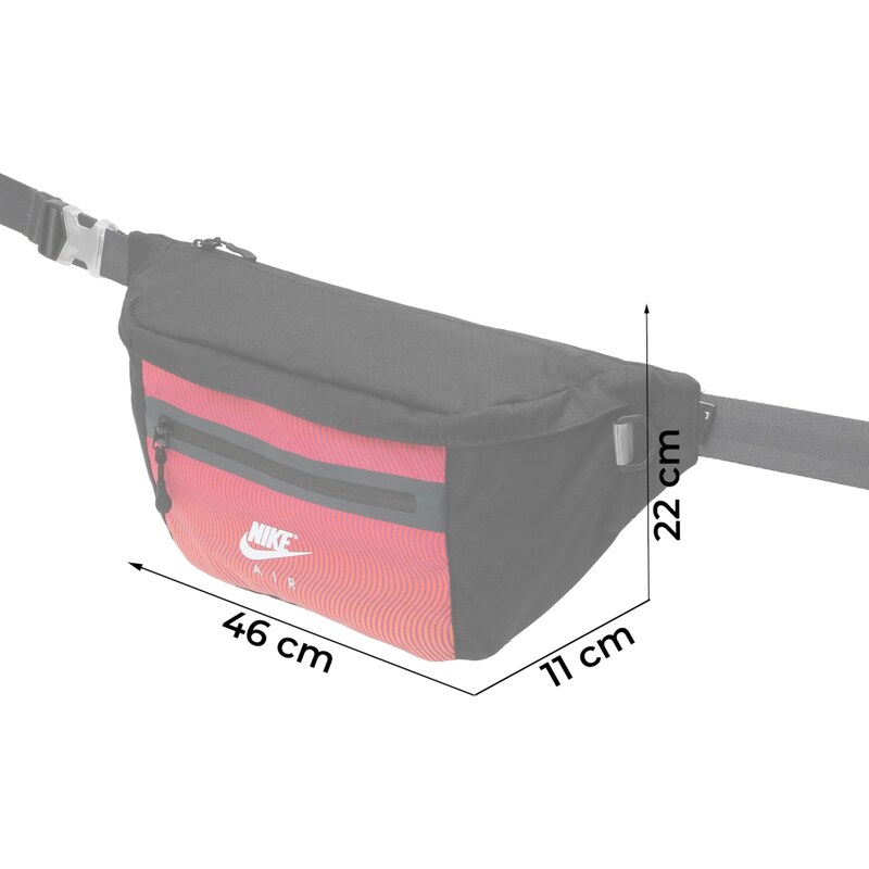 Nike Sportswear Чанта за кръста 'Elemental Premium' лилав / червено / черно