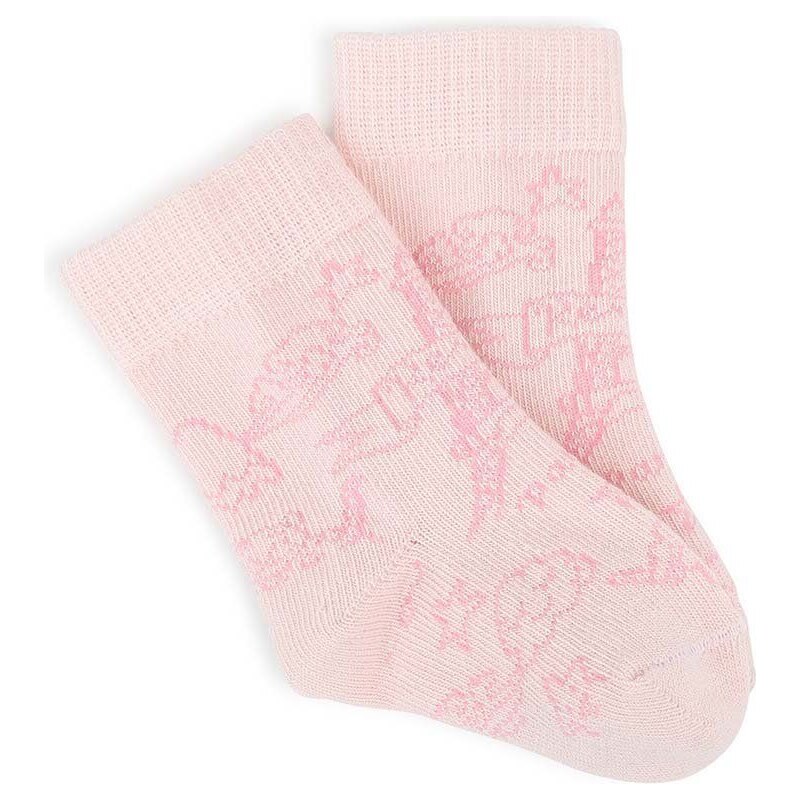 Бебешки чорапи Kenzo Kids (2 броя) в розово
