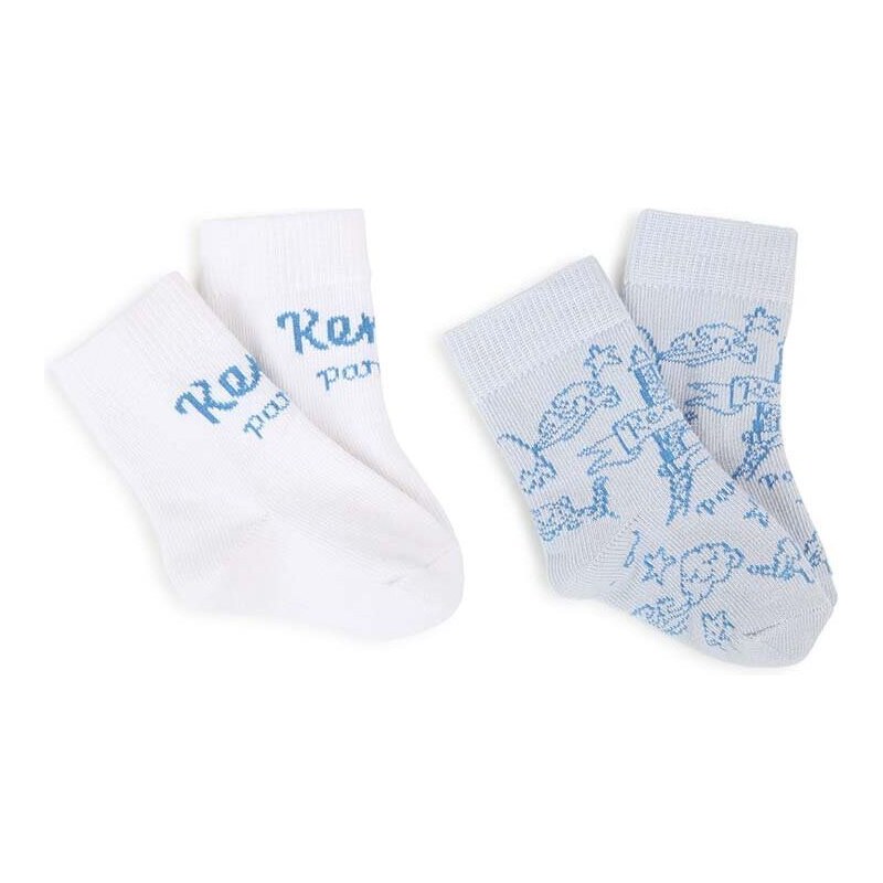 Бебешки чорапи Kenzo Kids (2 броя) в синьо