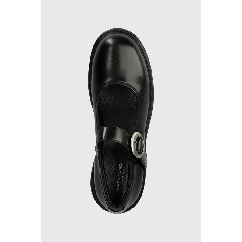 Кожени половинки обувки Vagabond Shoemakers COSMO 2.0 в черно с равна подметка