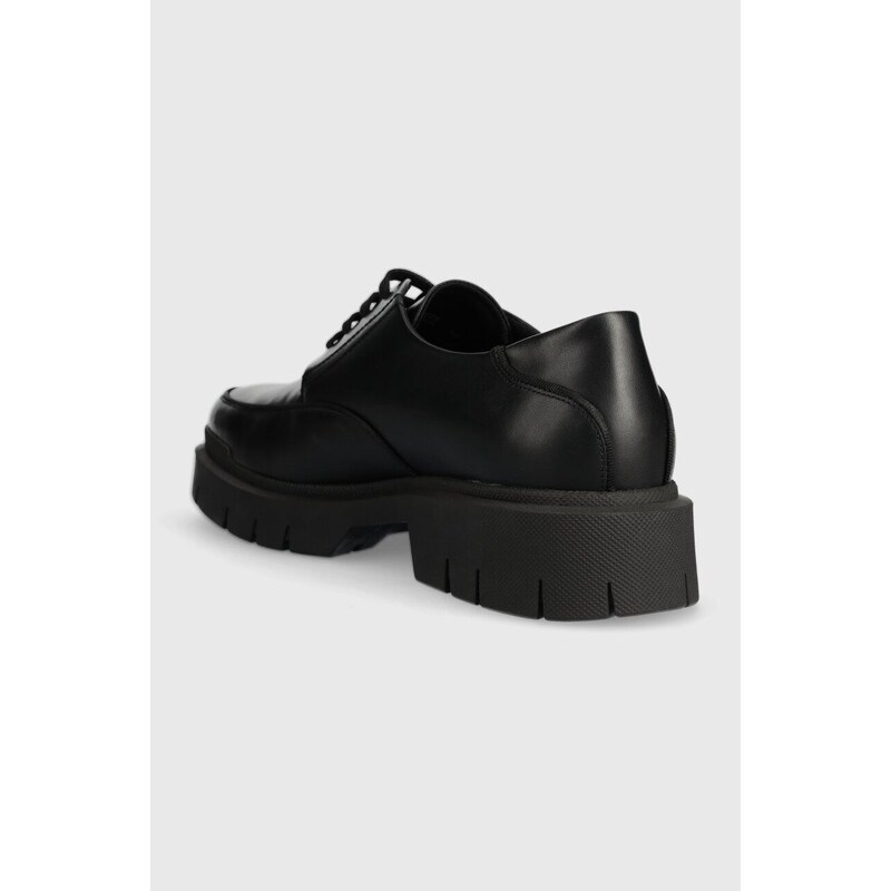 Кожени половинки обувки HUGO Denzel в черно 50517228