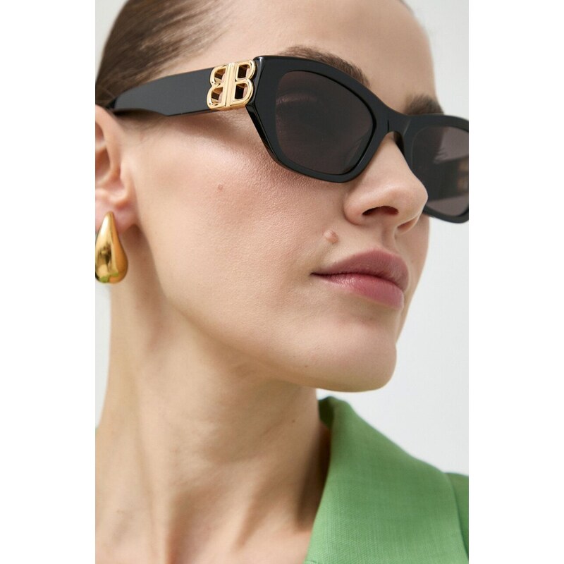 Слънчеви очила Balenciaga в черно BB0311SK