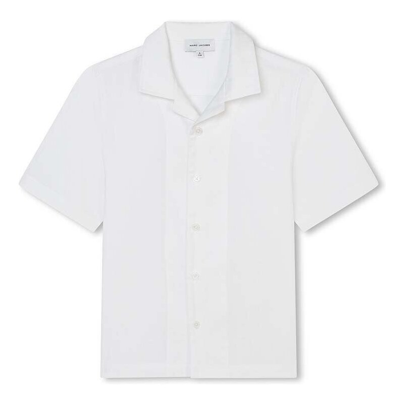 Детска памучна риза Marc Jacobs в бяло