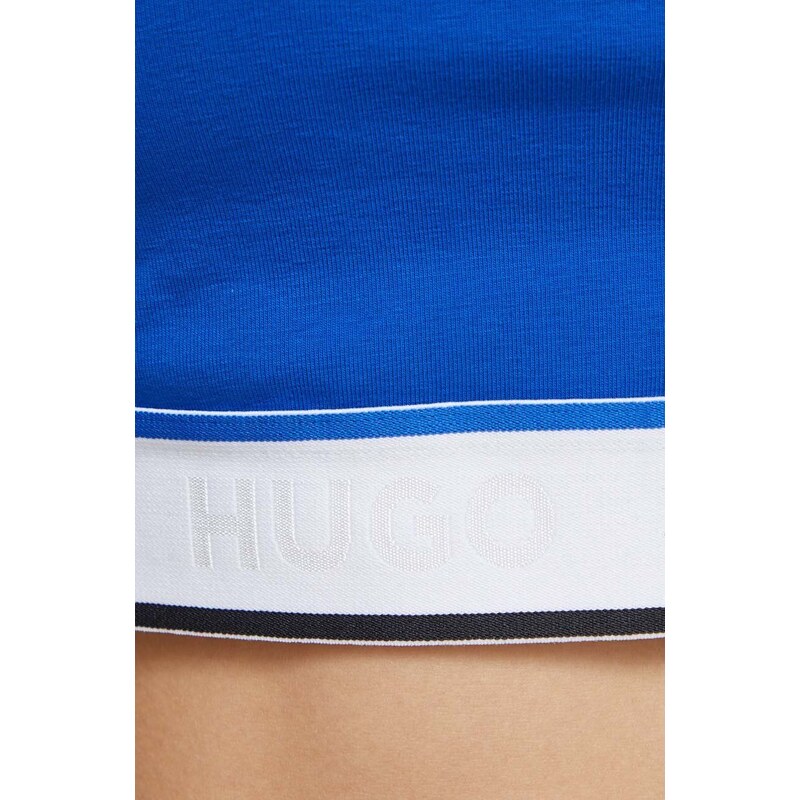 Спортен сутиен Hugo Blue в синьо с изчистен дизайн 50514584