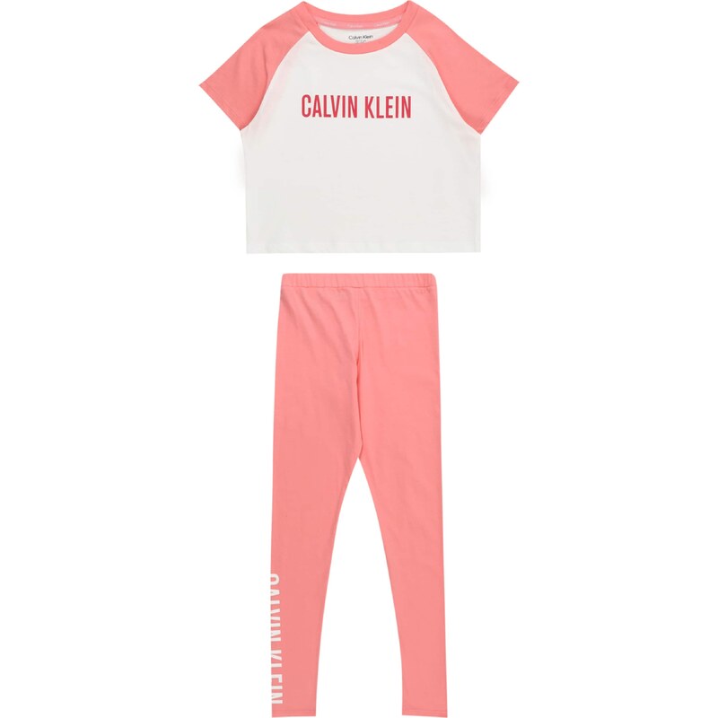 Calvin Klein Underwear Комплект пижама 'Intense Power' розово / бледорозово / бяло
