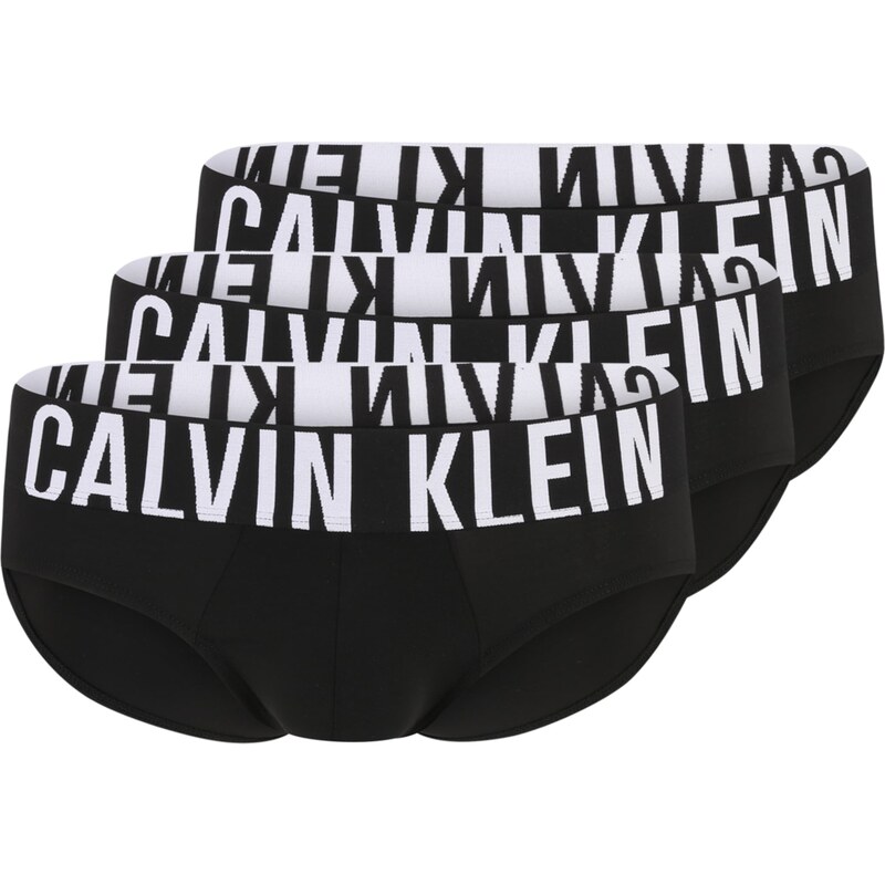 Calvin Klein Underwear Слип 'Intense Power' черно / бяло
