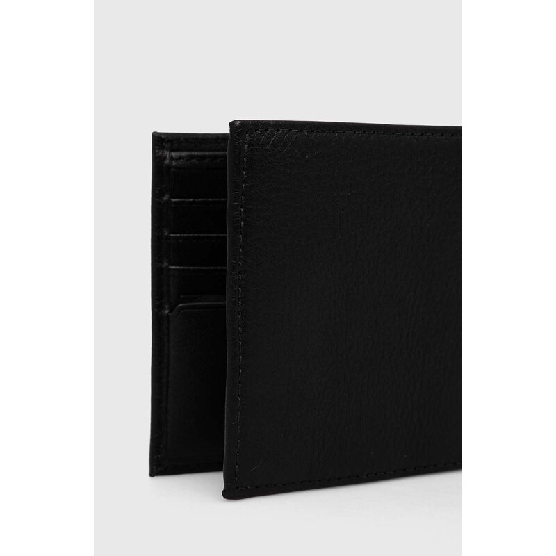 Кожен портфейл Tommy Hilfiger мъжки в черно AM0AM12188
