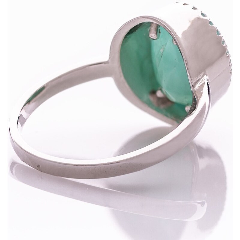 Marilyn Сребърен пръстен - Естествен Изумруд 2,60 ct