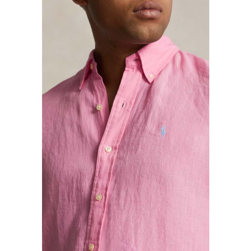 POLO RALPH LAUREN Риза Cubdppcs-Long Sleeve-Sport Shirt 710794141027 670 bright pink