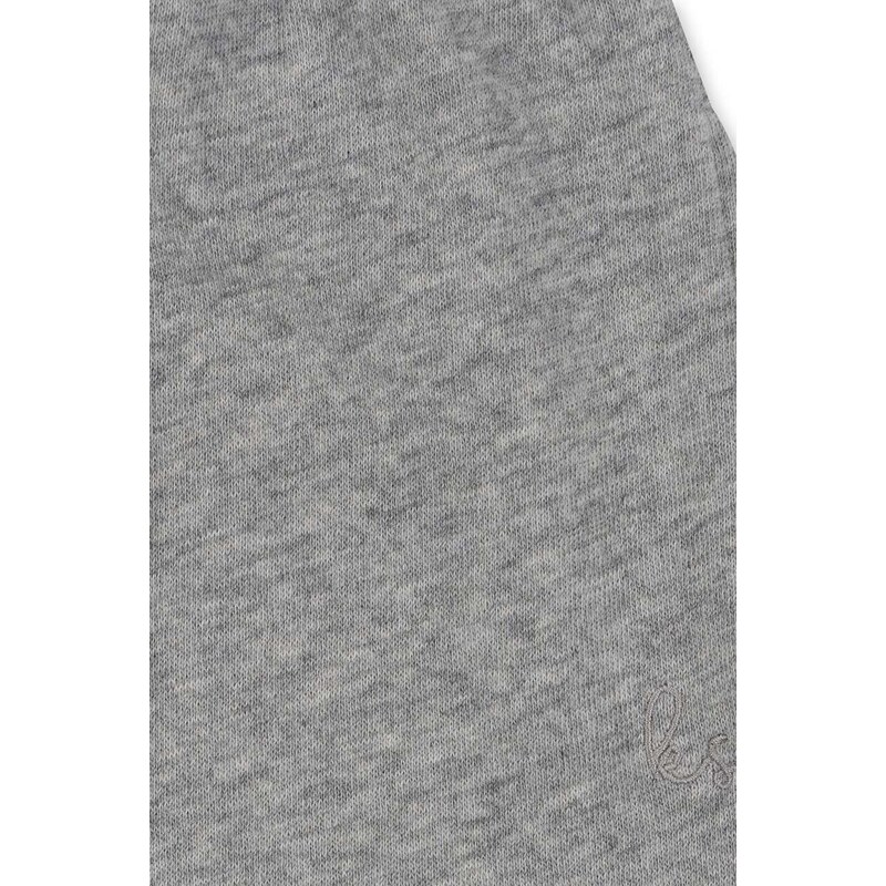 Детски памучен спортен панталон Konges Sløjd в сиво с изчистен дизайн