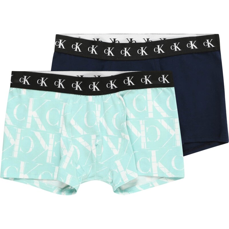 Calvin Klein Underwear Шорти за плуване морскосиньо / светлосиньо / черно / бяло