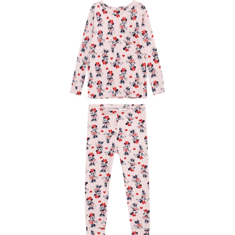 GAP Комплект пижама тъмносиньо / бледорозово / огнено червено / бяло