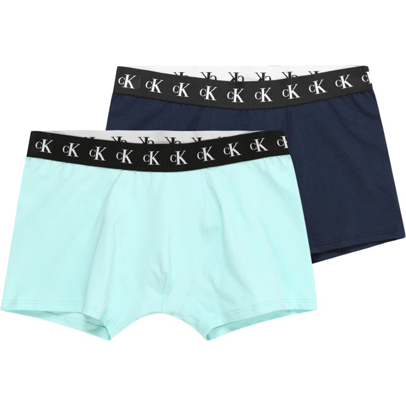 Calvin Klein Underwear Шорти за плуване нейви синьо / аквамарин / черно / бяло