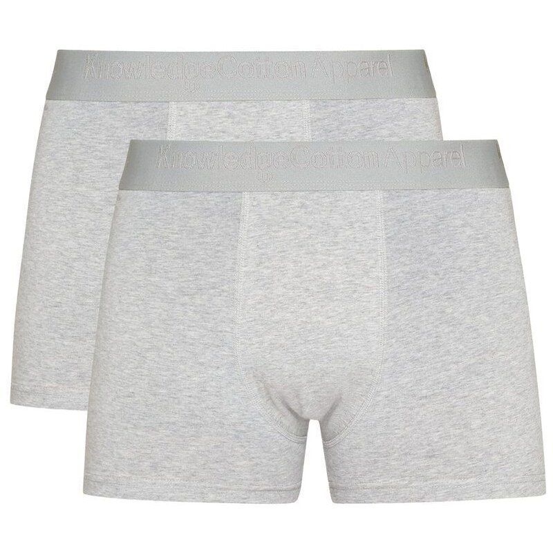 Knowledge Cotton Apparel KnowledgeCotton Apparel 2-Pack Underwear — Grey Melange