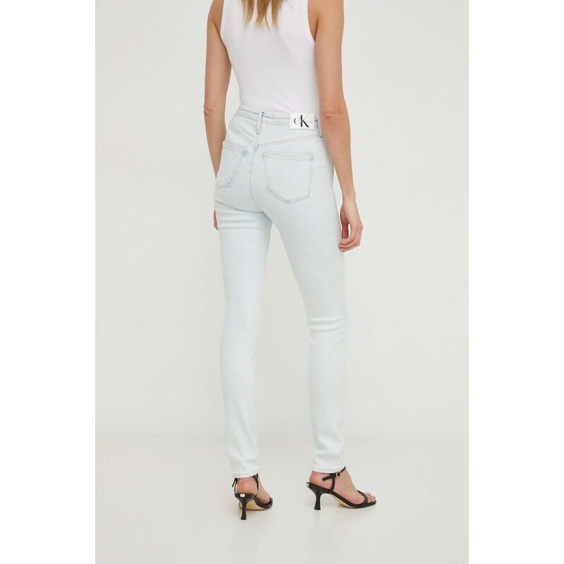 Дънки Calvin Klein Jeans в синьо J20J223308