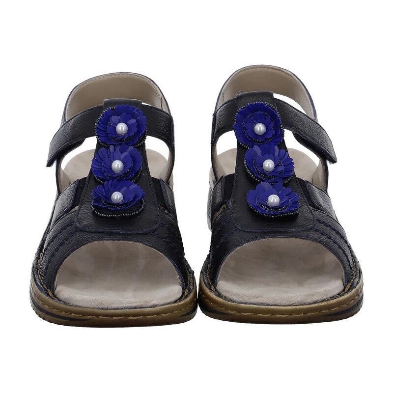 Ara shoes Дамски сандали Ara естествена кожа High Soft сини
