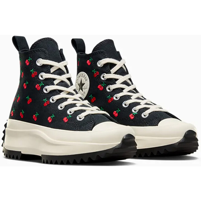 CONVERSE Sneakers Run Star Hike Platform Cherries A08113C 001-black/egret/red