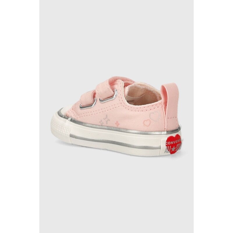Детски ниски кецове Converse в розово