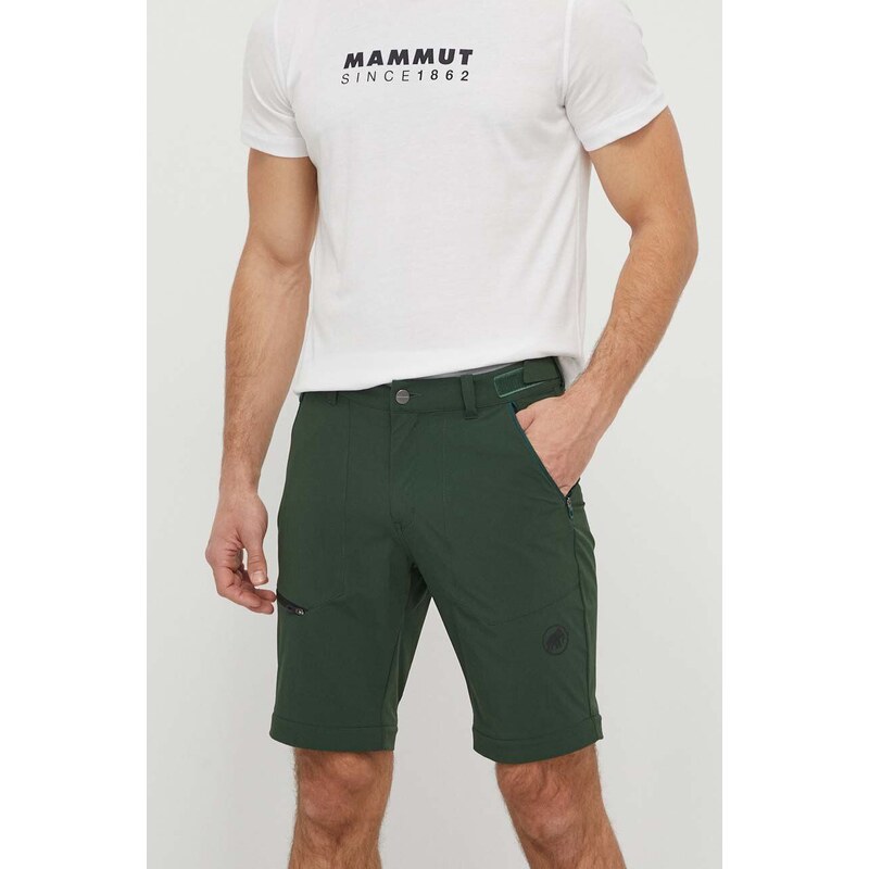 Панталон за спортове на открито Mammut Runbold Zip Off в зелено