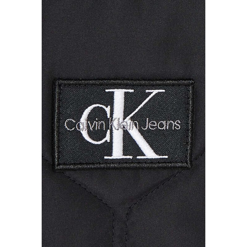 Детски елек Calvin Klein Jeans в черно