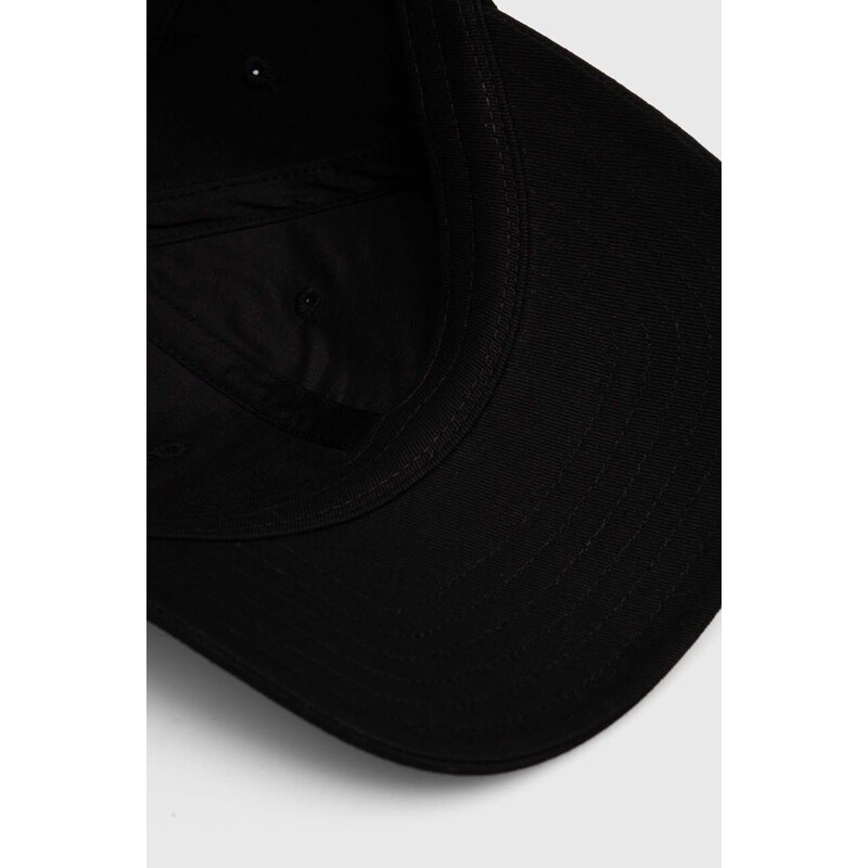 Памучна шапка с козирка Colmar в черно с апликация