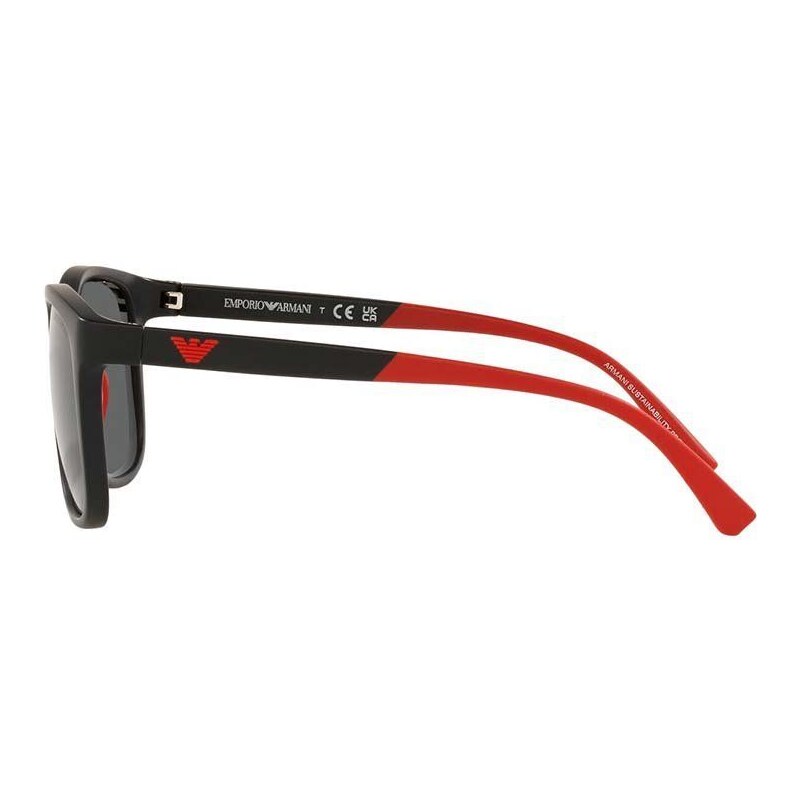 Детски слънчеви очила Emporio Armani в бордо 0EK4184
