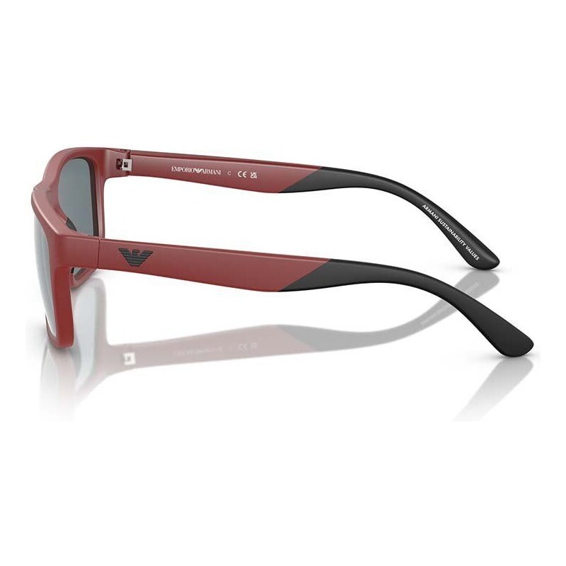 Детски слънчеви очила Emporio Armani в червено 0EK4002