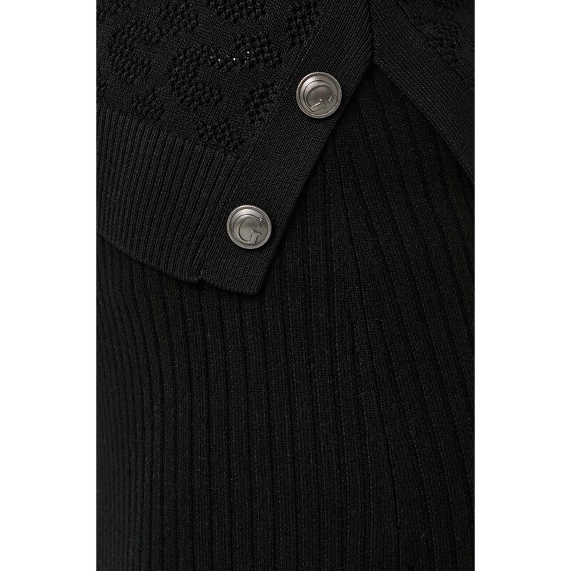 Пуловер Guess BELLE дамски в черно от лека материя W4GR15 Z36O0
