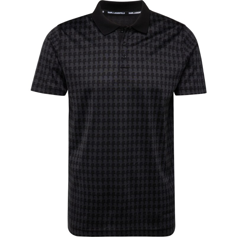 Karl Lagerfeld Тениска сиво / черно