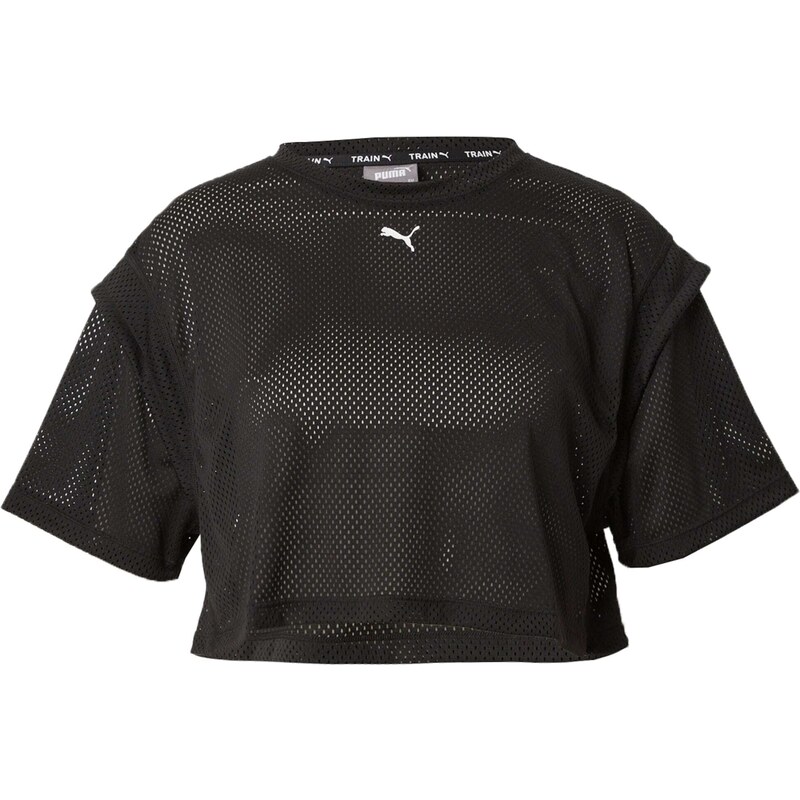 PUMA Функционална тениска 'FIT MOVE' черно / бяло
