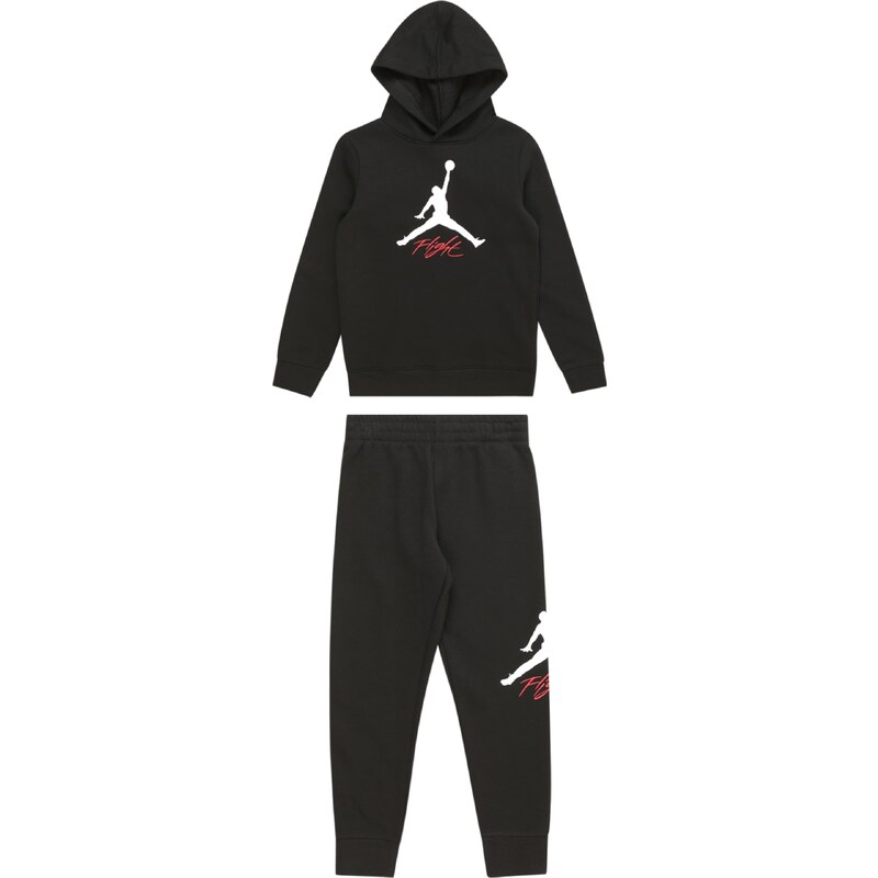 Jordan Облекло за бягане червено / черно / мръсно бяло