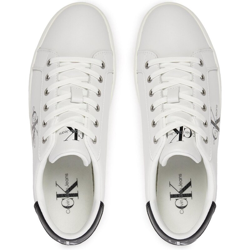 Сникърси Calvin Klein Jeans Classic Cupsole Laceup Low Lth YM0YM00491 Bright White YAF